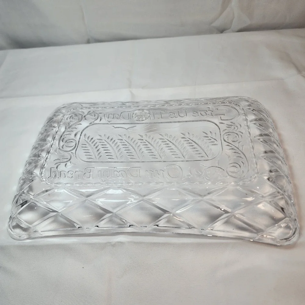Vintage Fifth Ave Muirfield Crystal Gla Tray 